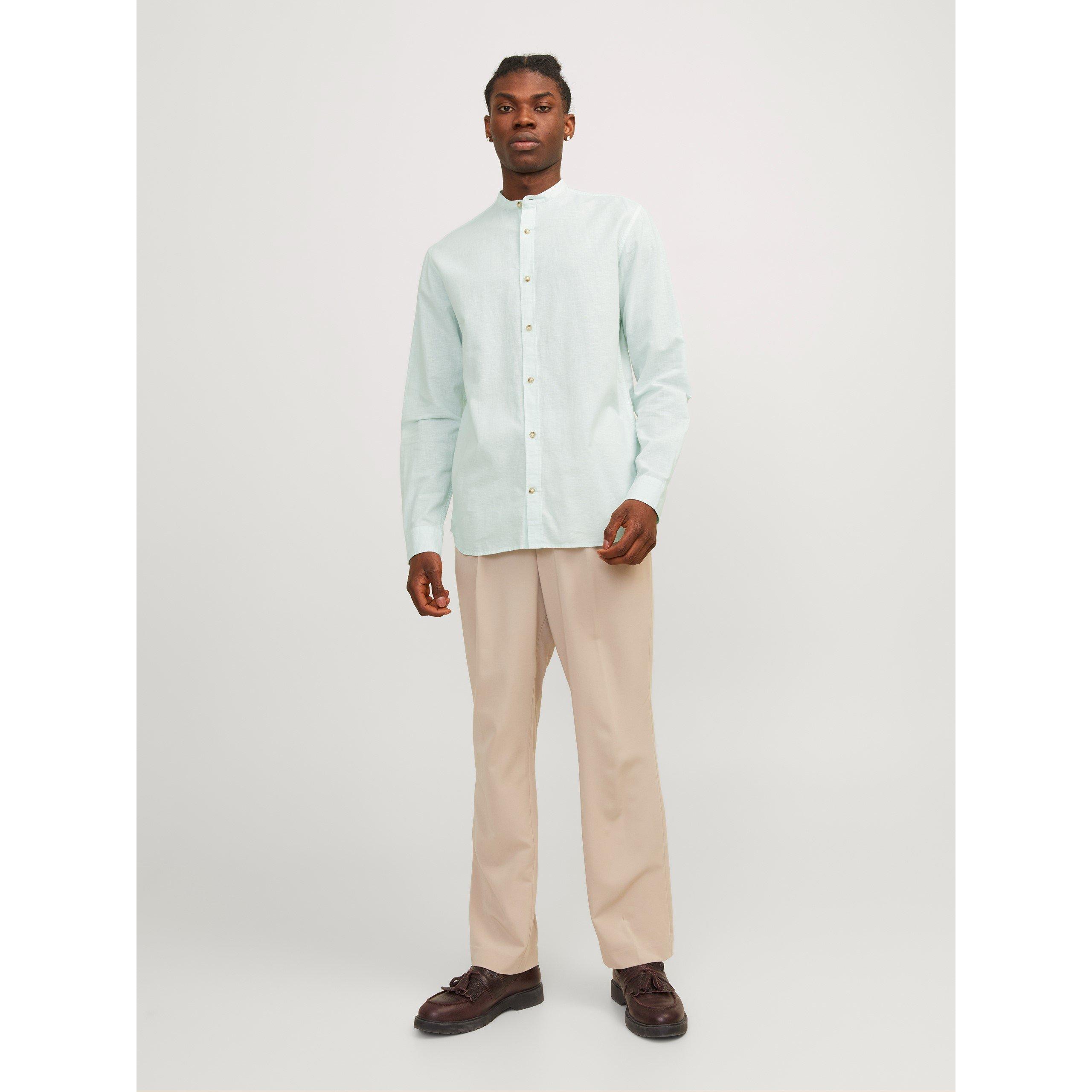Jack and Jones Long Sleeve Buttoned Linen Shirt
