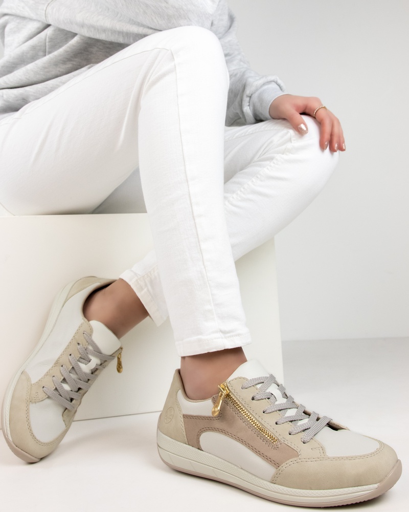Rieker Lage sneakers  - beige