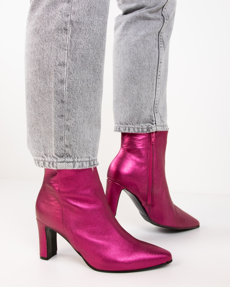 Nelson Rits- & gesloten boots  - roze