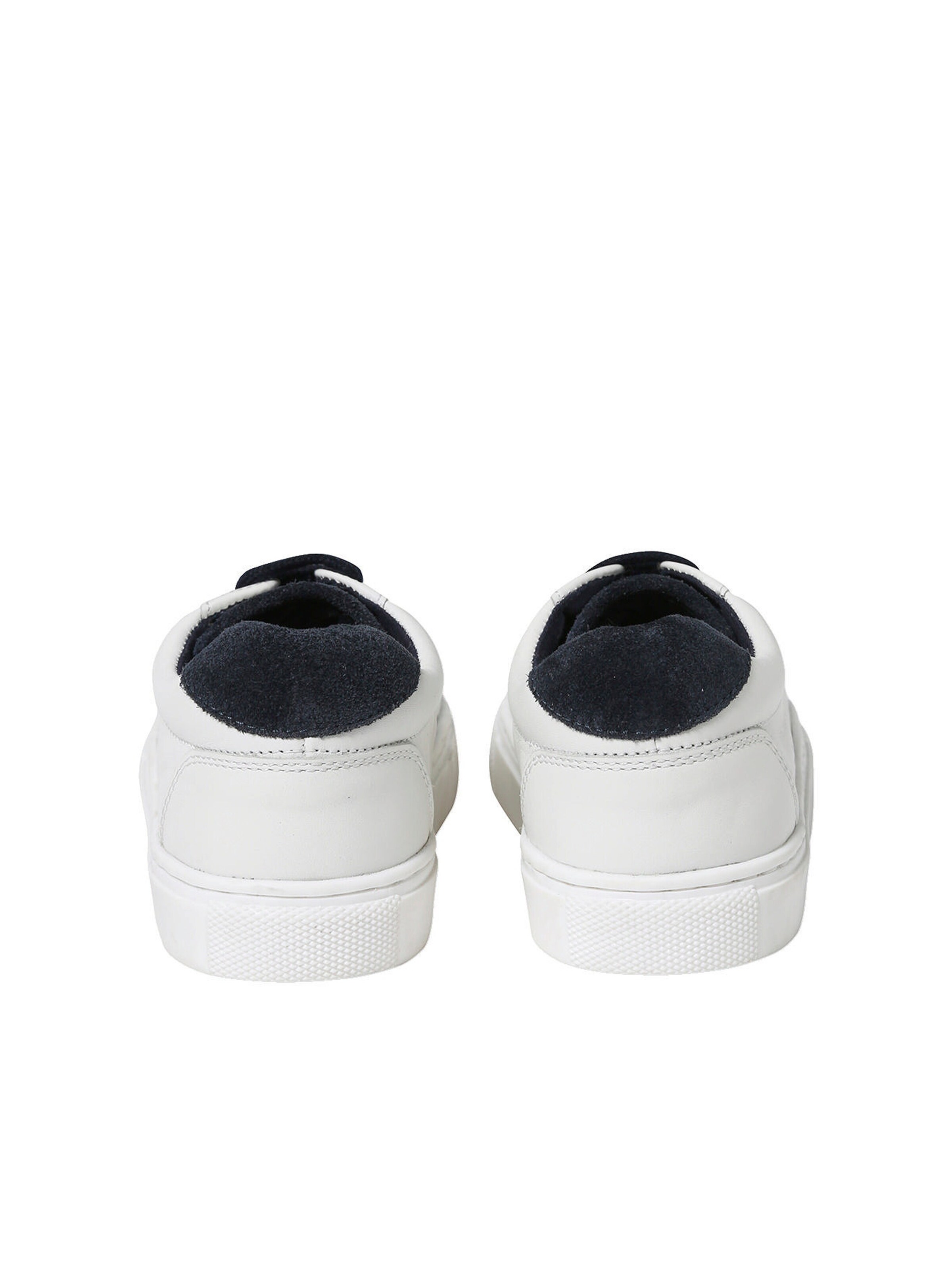 Vertbaudet Kinder Sneakers mit Klettverschluss weiß/marine
