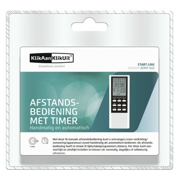 KlikAanKlikUit Afstandsbediening ATMT-502 met Timerfunctie