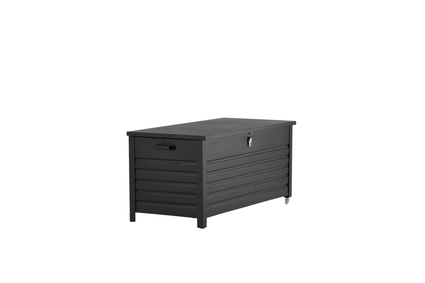 FjÃ´rd - Kussenbox Zwart Aluminium - 130x60x60cm - Elsa
