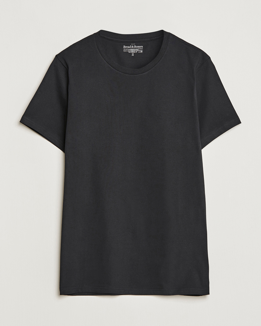 Bread & Boxers Crew Neck Regular T-Shirt Black