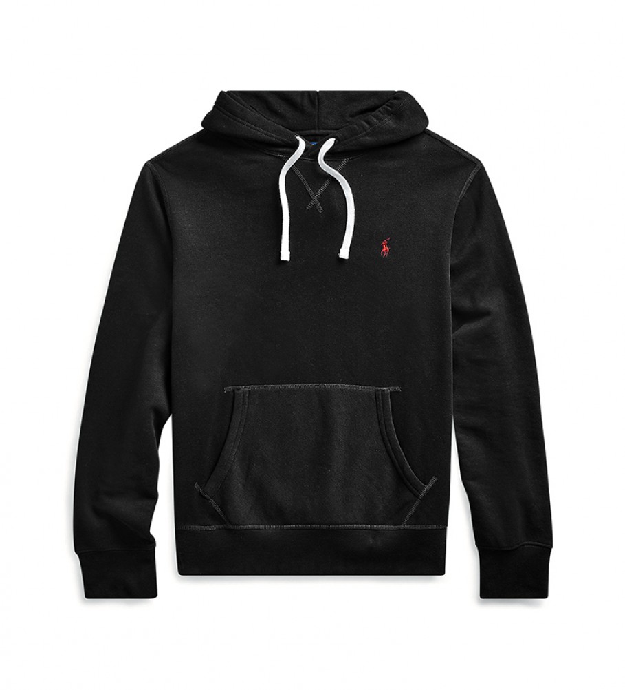 Moletom preto com capuz Ralph Lauren