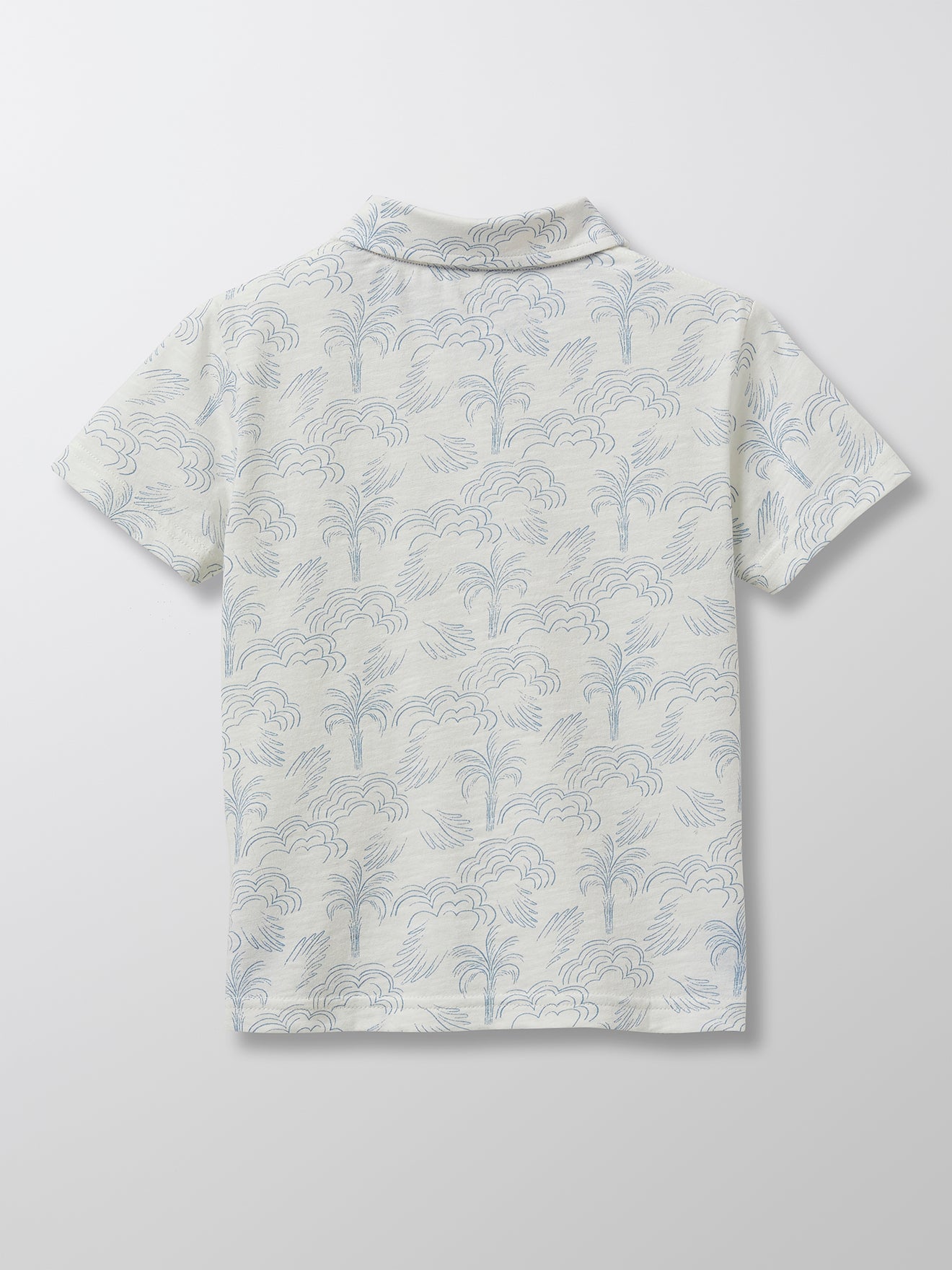 Polo Garçon motif palmiers - Coton bio