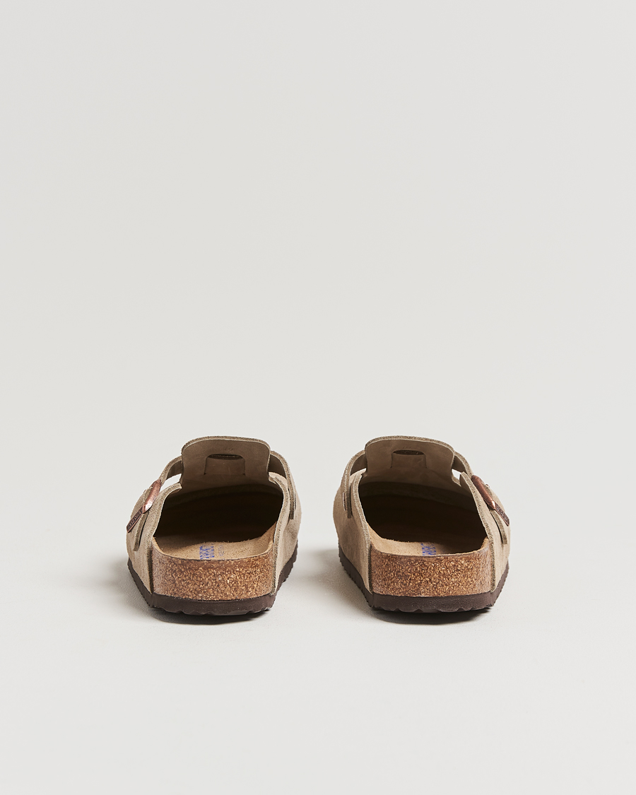 BIRKENSTOCK Boston Soft Footbed Taupe Suede
