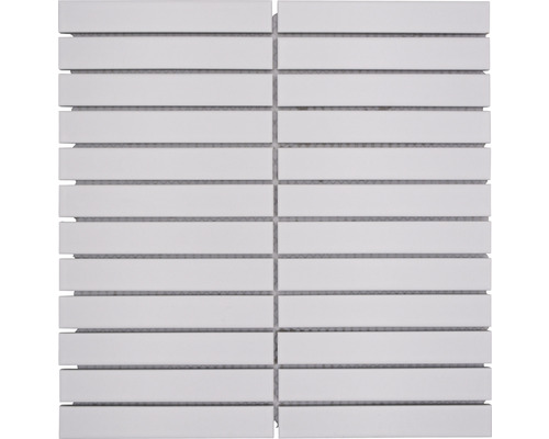 Keramische mozaïek CG ST 220 stokjes effen wit mat 29,6x30cm