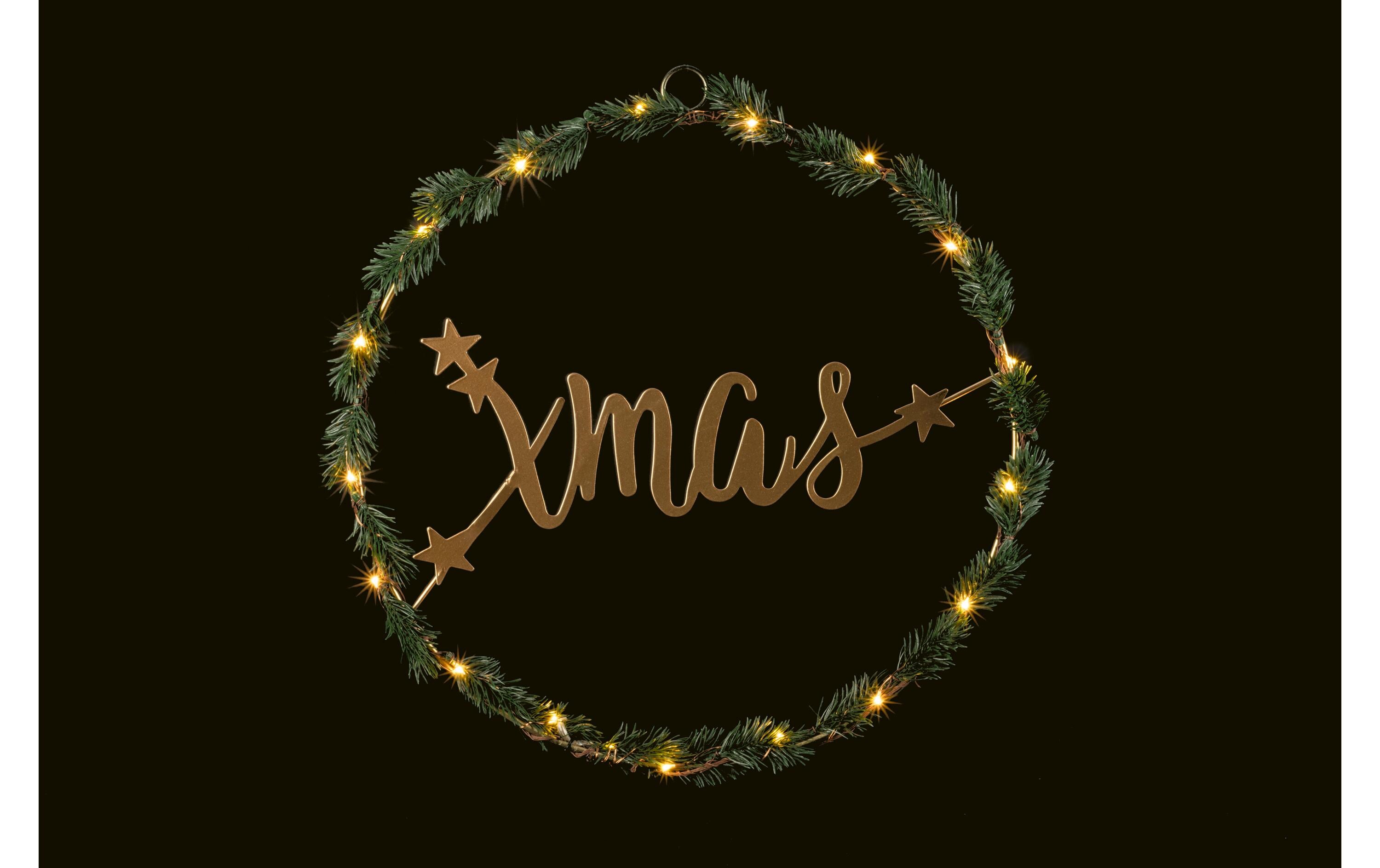 Hänger Round XMAS, Ø 36 cmLED Weihnachtsdekoration