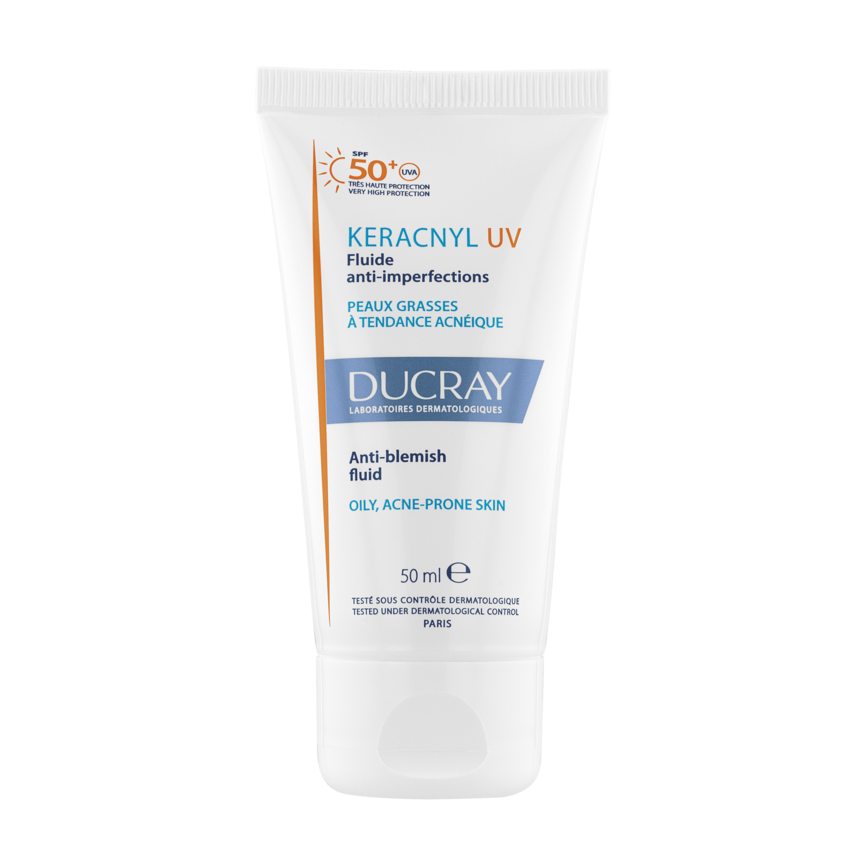 Ducray Keracnyl UV Fluid SPF50  til uren hud 50 ml
