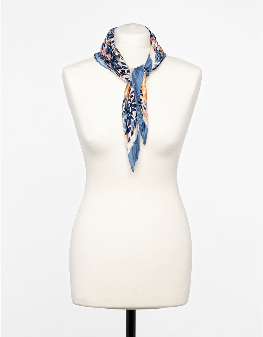 Foulard plissé floral