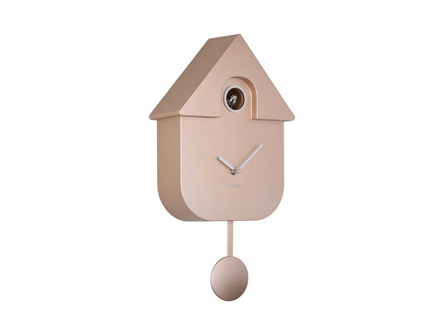 Wall clock Modern Cuckoo ABS metallic rose gold