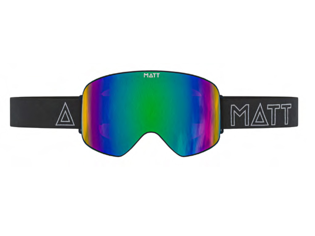 Matt scale skibril - green
