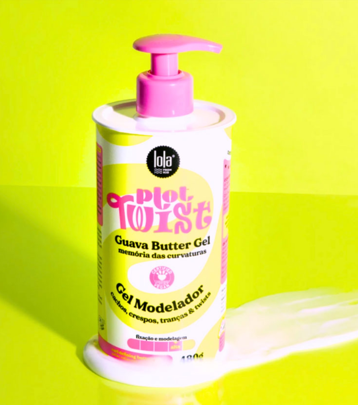 Lola Cosmetics - *Plot Twist* - Gel modelador de cachos 480g - Creme de goiaba