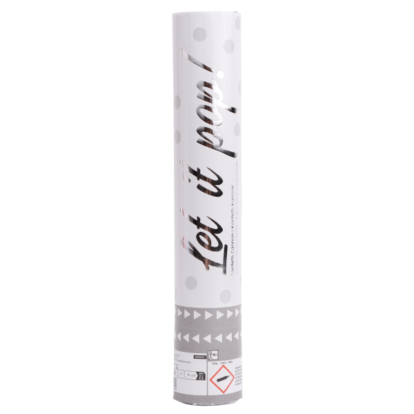Witte Confetti Kanon 28cm