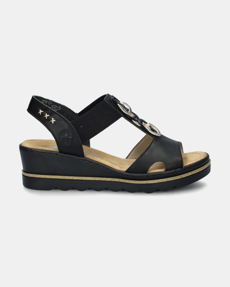 Rieker Sandalen  - zwart