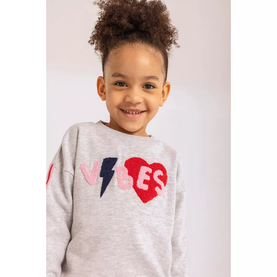 MINOTI Sweatshirt Vibes Hellgrau