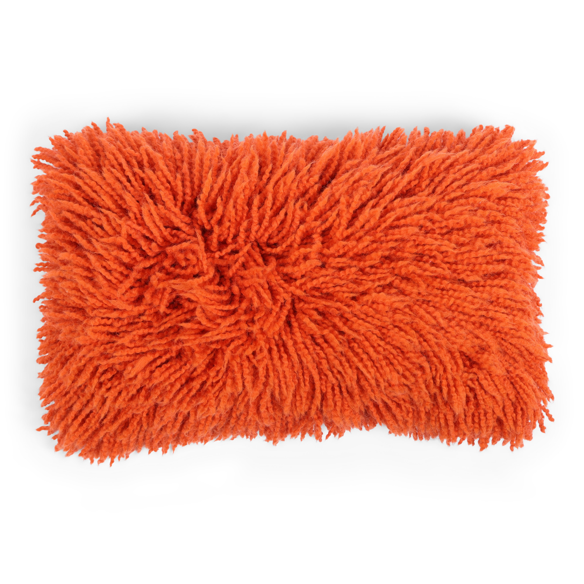 Kussen Shaggy orange 33x55cm