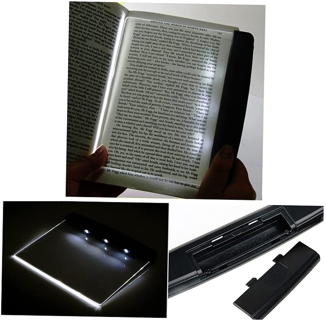 (17x12cm) LED Leselicht Augenschonendes Buch Licht (Batteriebetrieben) - Kaltweiss