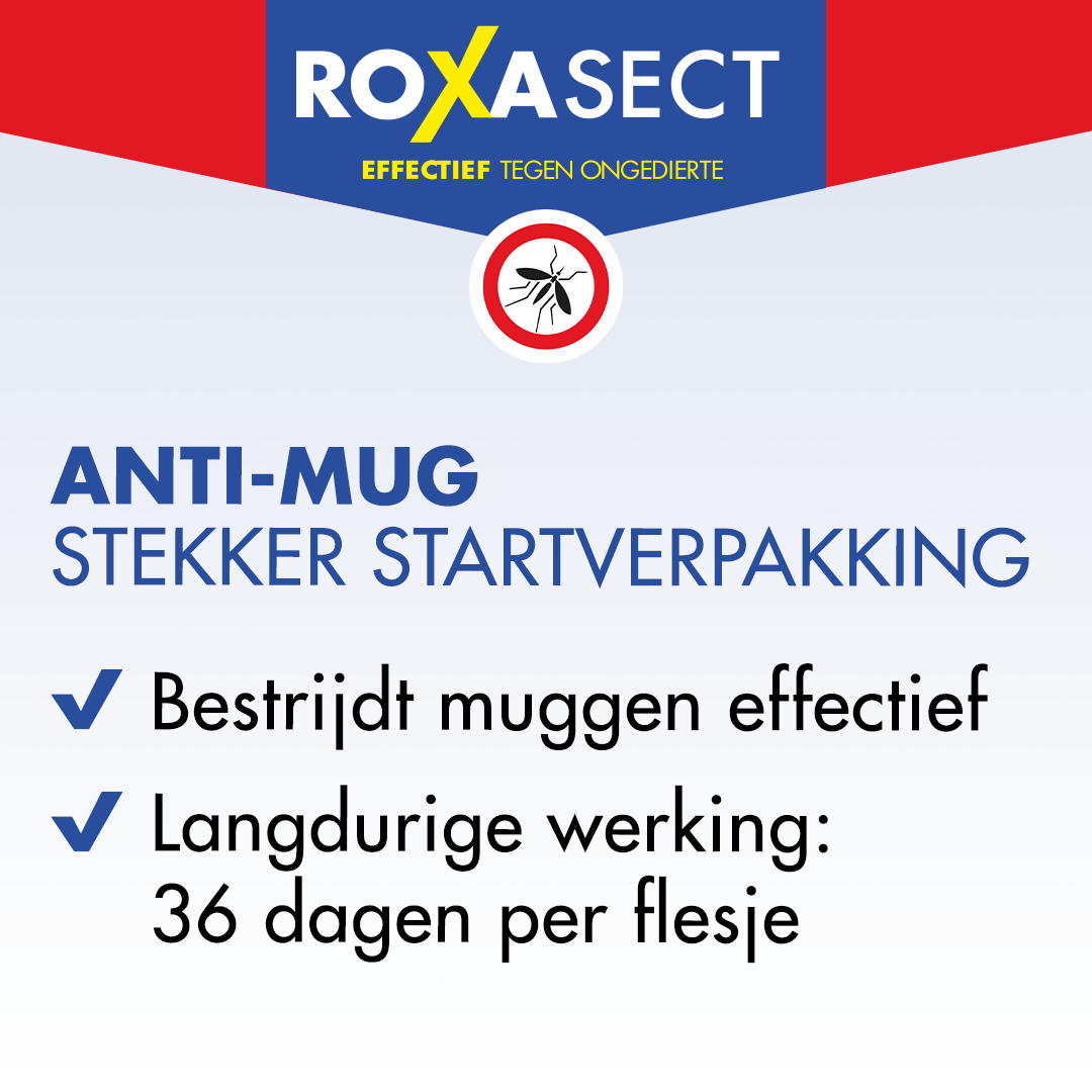 Roxasect Stekker tegen muggen op basis van prallethrin (1 stuk)