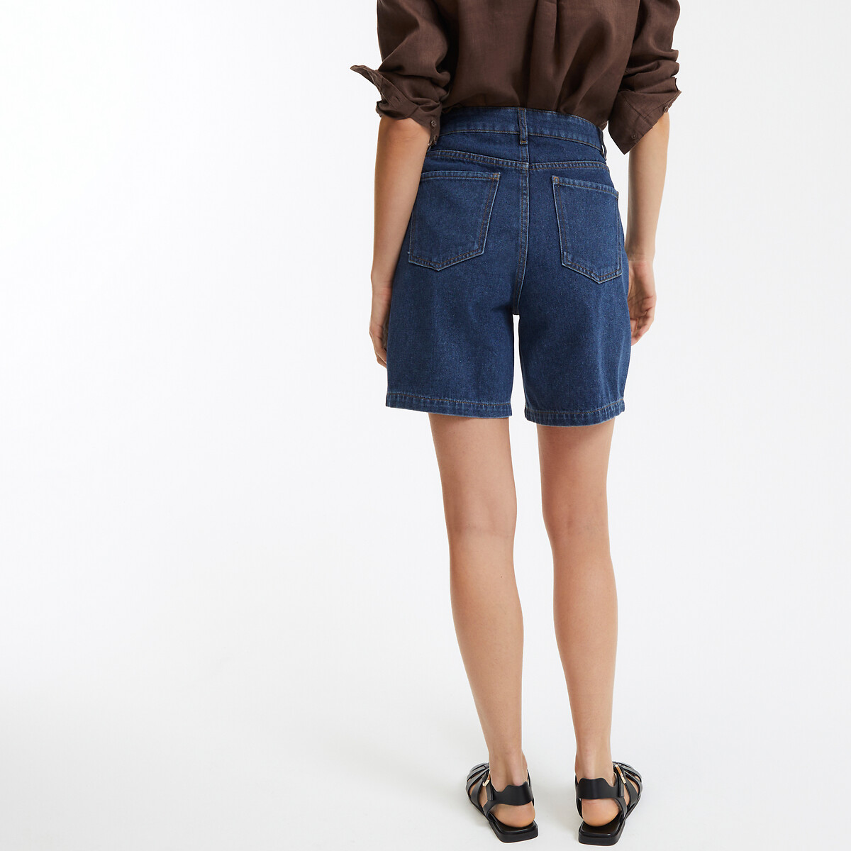 COLEÇÕES LA REDOUTE<br>Bermuda em denim com 5 bolsos