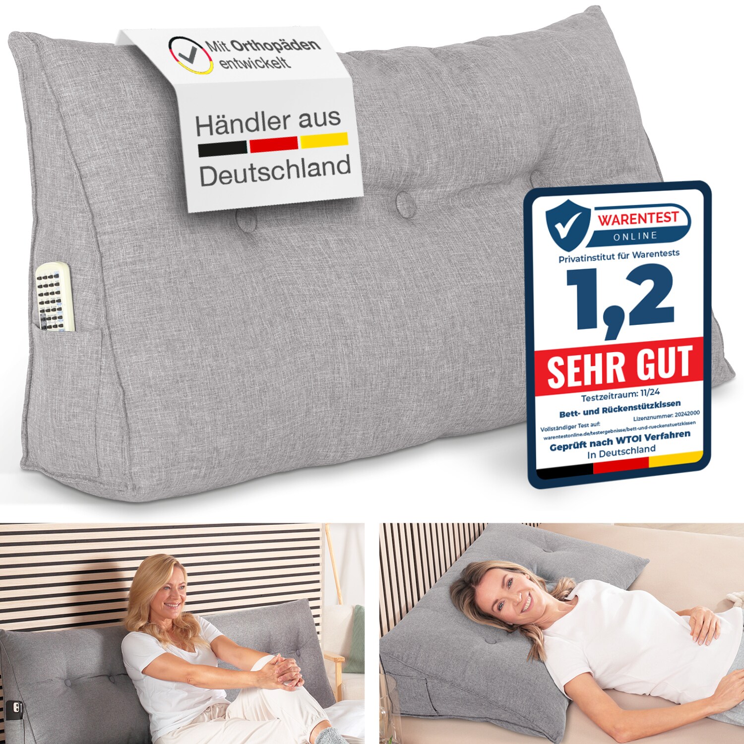 aktivshop Bett- und Rückenstützkissen