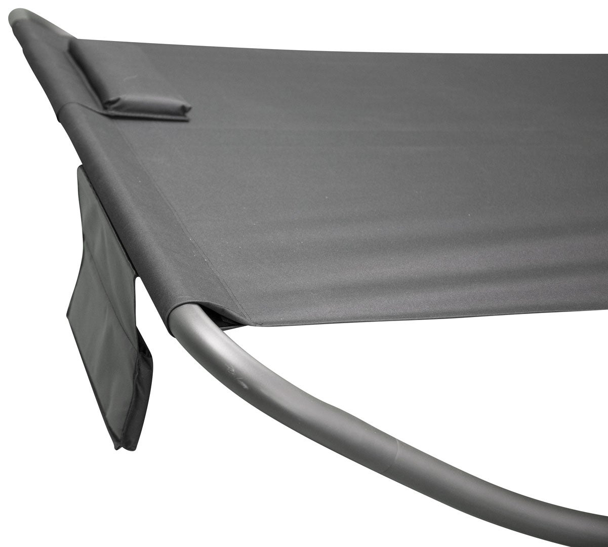 Gordo hangmat op standaard, zwart. 180 x 200 x 48 cm