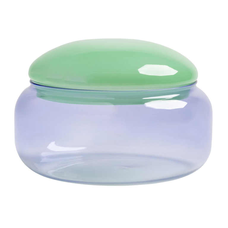&klevering Puffy voorraadpot lila