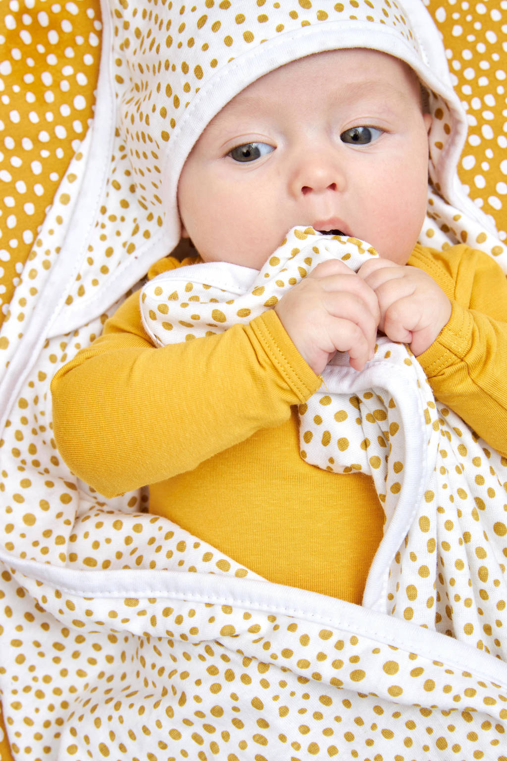 badcape - set van 2 Basic jersey Cheetah Honey Gold