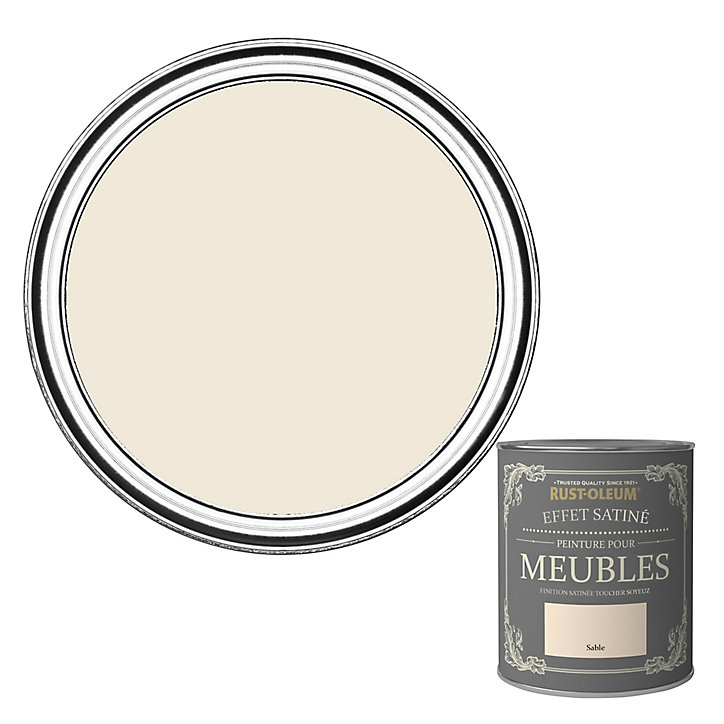 Peinture pour meubles Rust-Oleum sable effet poudré satin 0,75L