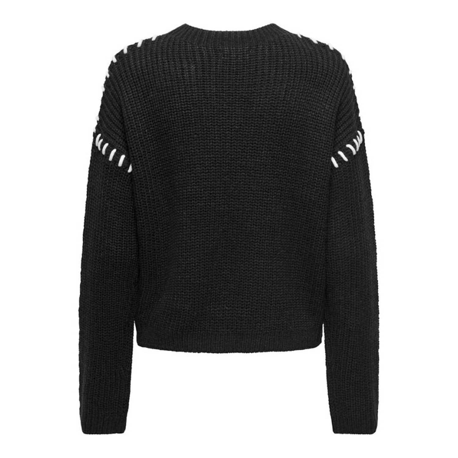 Jacqueline De Yong  Rosella Long Sleeve Stitch Pullover