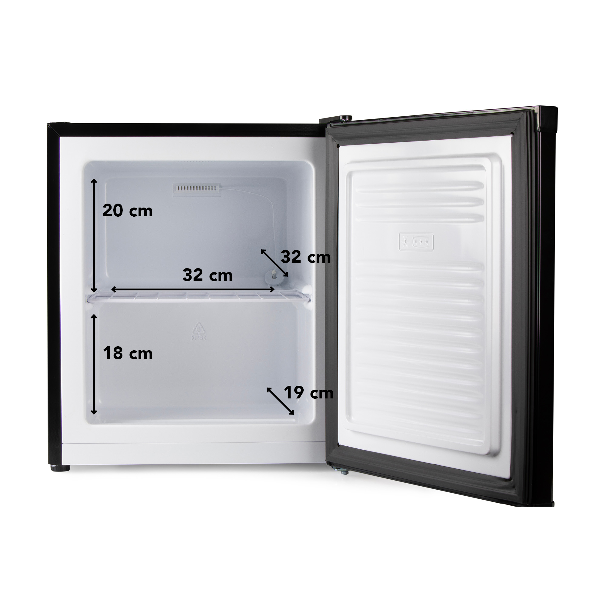 Primo PR148DV 33 liter mini vriezer - Black