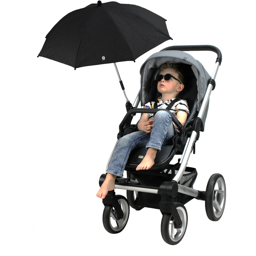 DOOKY Sonnenschirm für Kinderwagen UV 50 + Black