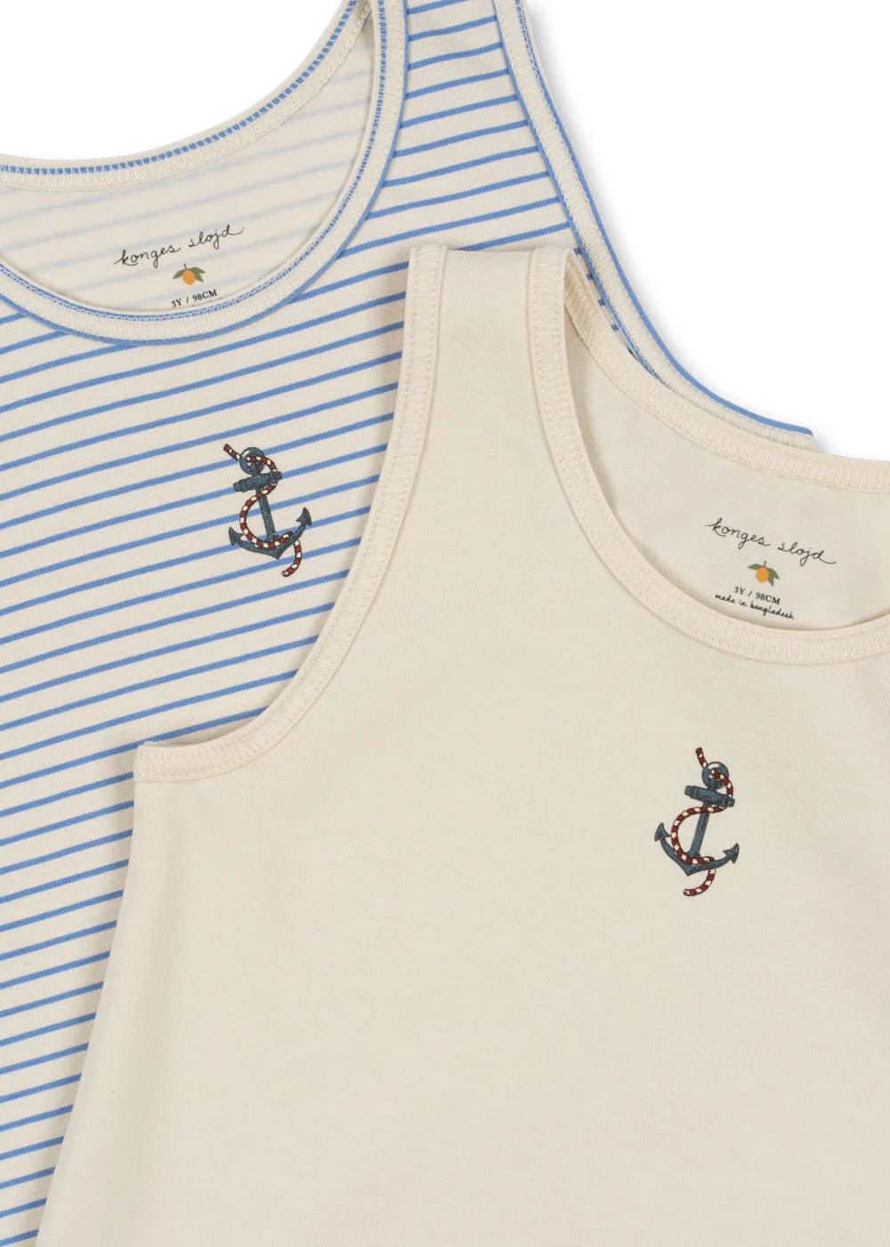 Basic 2 pak tanktop - stripe provence mix - 2Y
