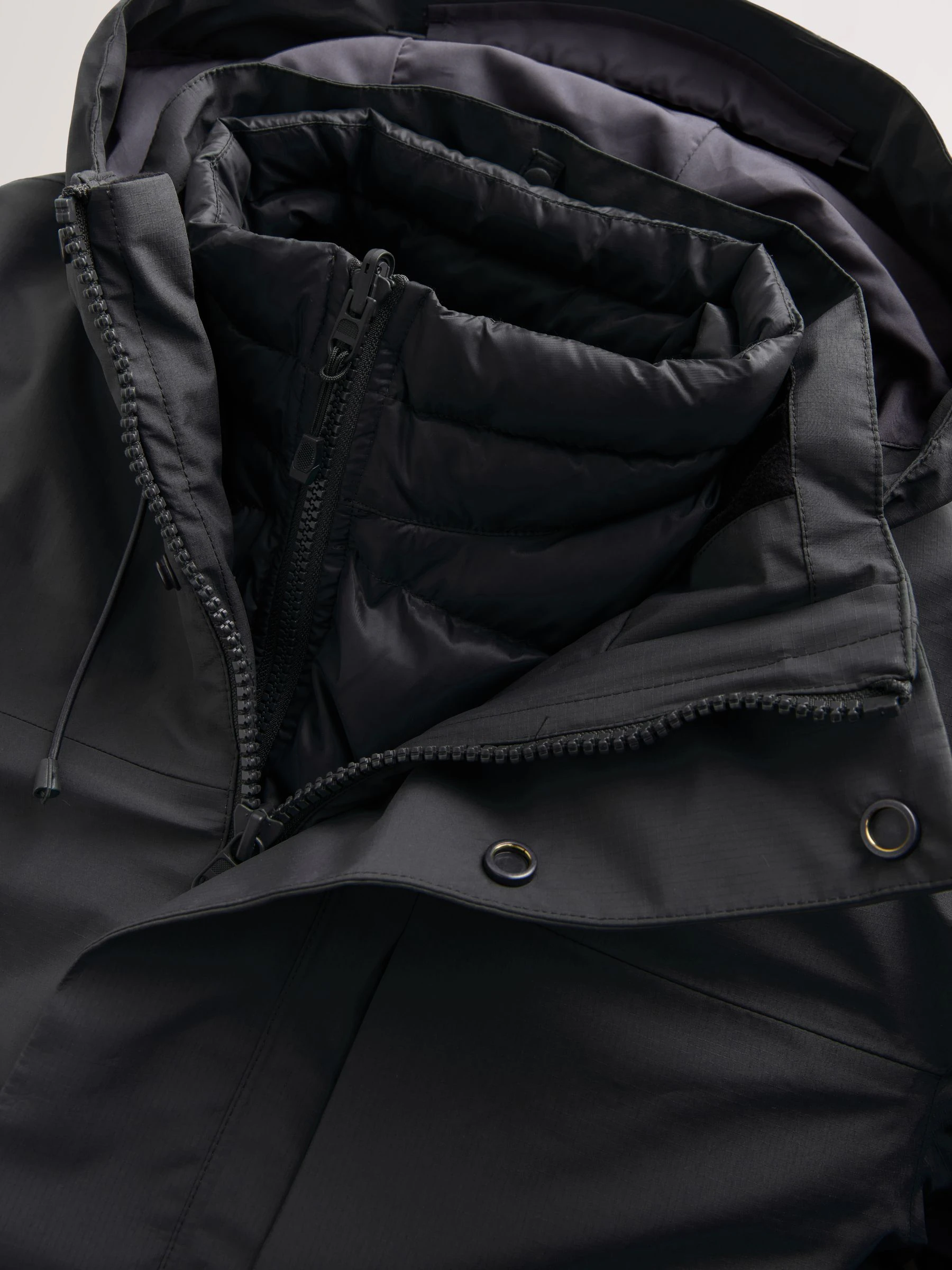Zwart - Signature Waterproof 3-In-1 Jacket