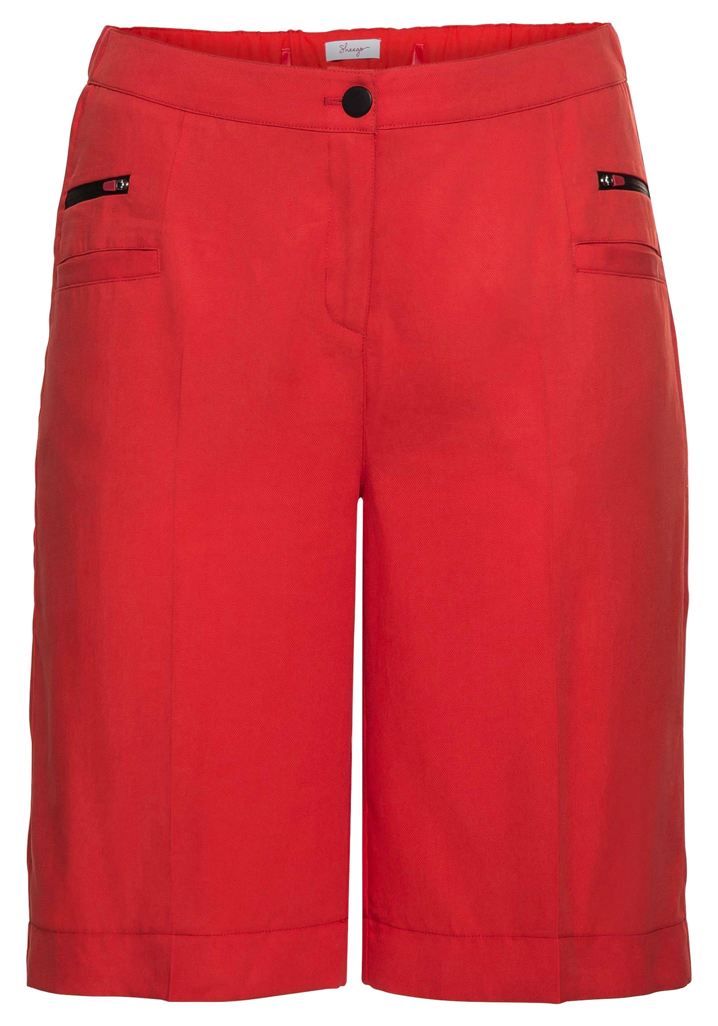 Bermudas mit Bügelfalten, aus  TENCEL™ Lyocell