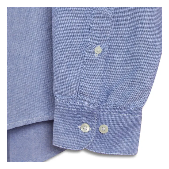 Portuguese Flannel Chemise Oxford Belavista | Bleu Clair