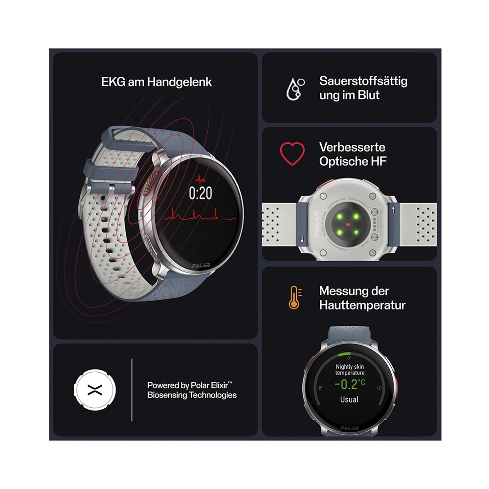 Polar Vantage V3 Smartwatch Sky Blue 47mm