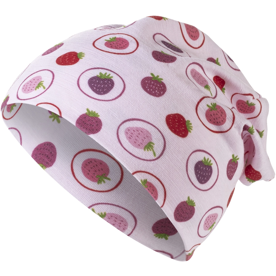 Sterntaler Slouch-Beanie Erdbeeren rosa