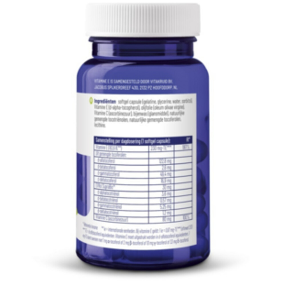 2x Vitakruid Vitamine E 230 TE Complex 60 capsules