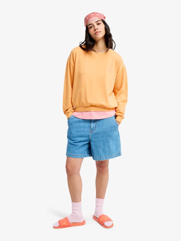 Surfing By Moonlight Sweat doux et confortable Orange Femme