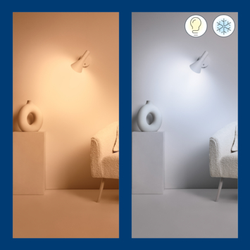 WiZ Connected LED kaars E14 40W mat kleur licht dimbaar
