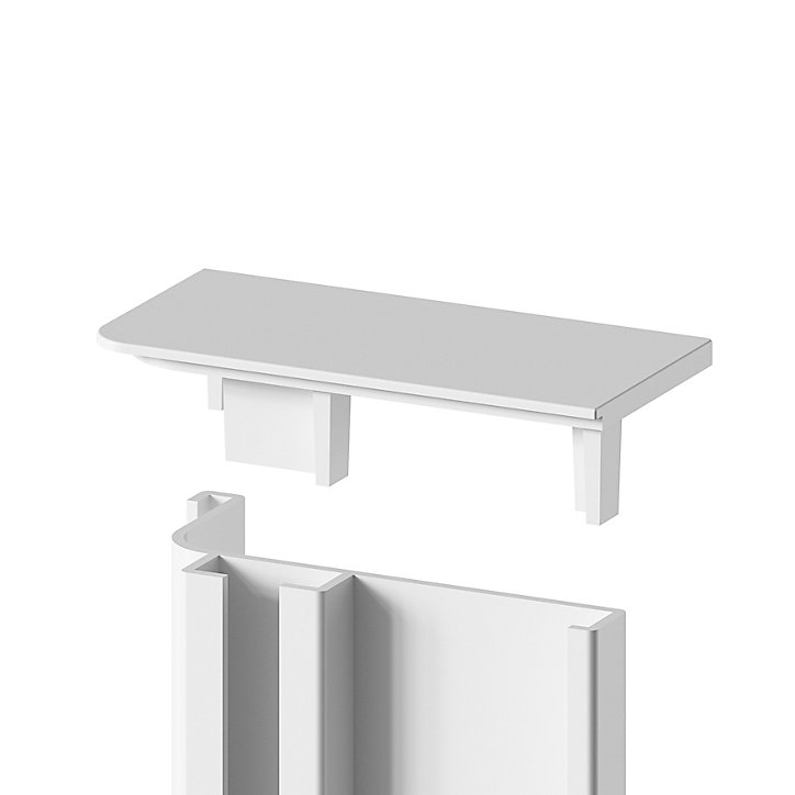 Lot de 2 embouts de rails pour plan de travail blanc Caraway Innovo GoodHome