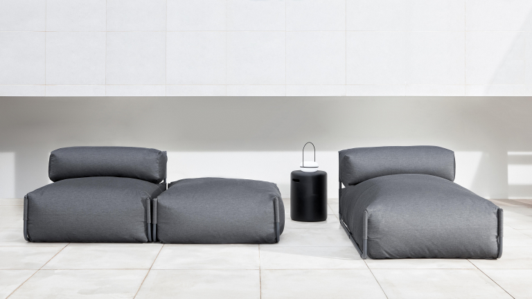 Kave Home Tea tafellamp oplaadbaar LED zwart