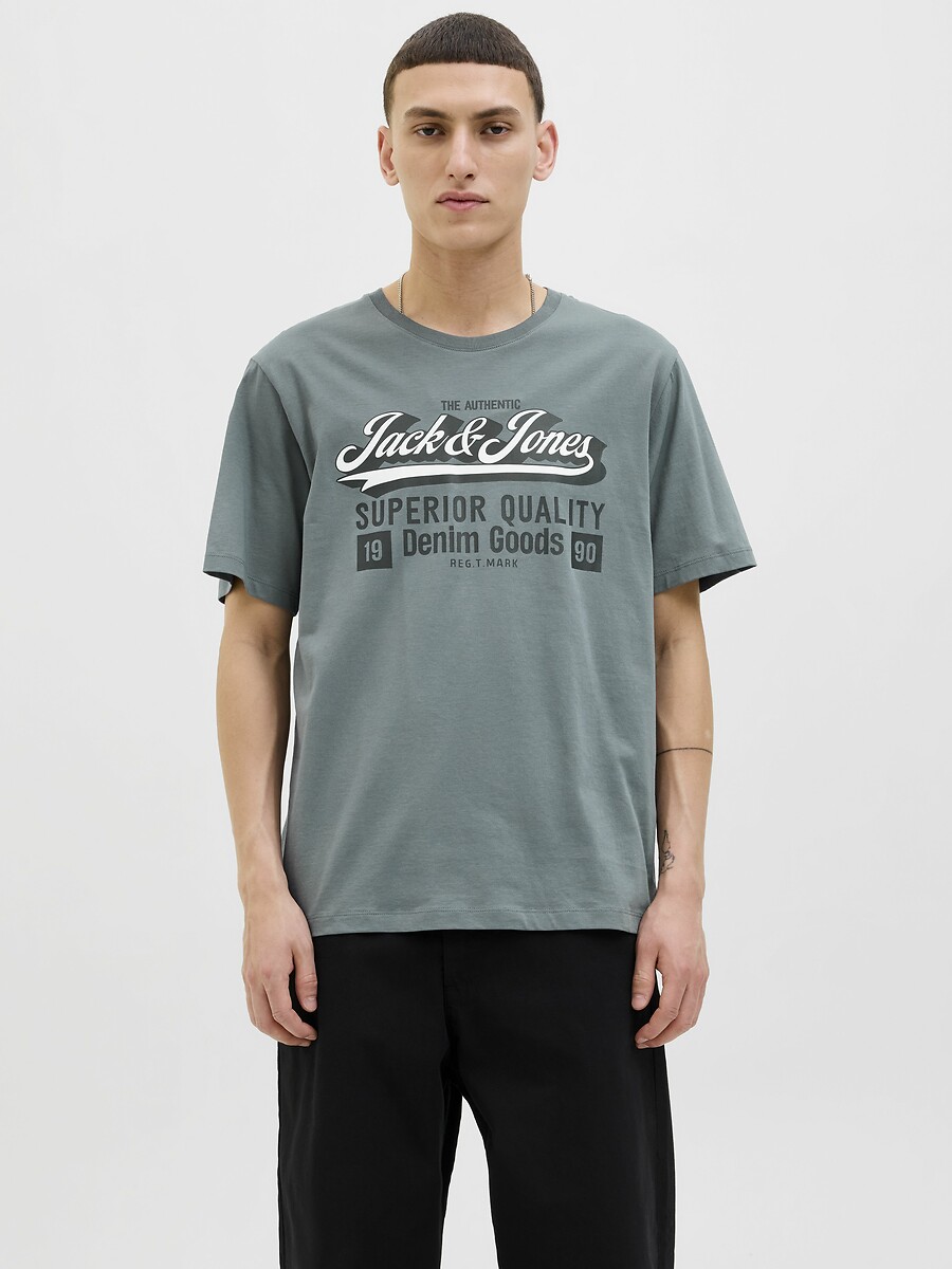 JACK & JONES<br>Camiseta de gola redonda com o logotipo Jje
