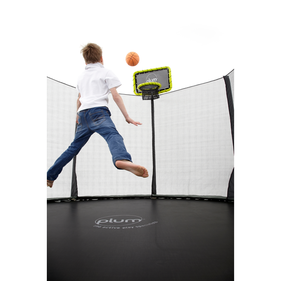 plum® Basketball-Set für Trampolin grün