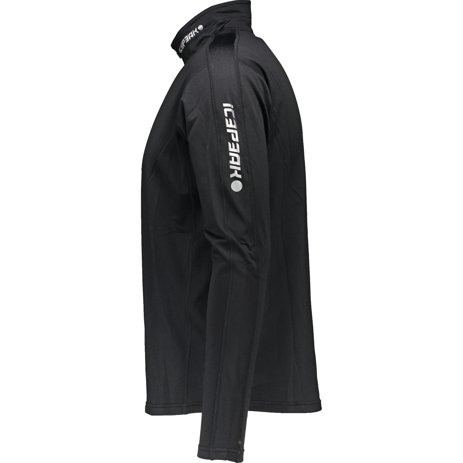Icepeak Herren-Langarmshirt Fleminton 1/4 Zip XXL, schwarz