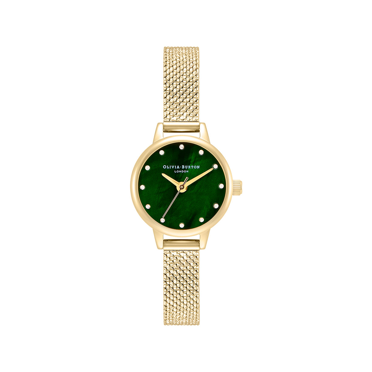 Montre OLIVIA BURTON classics femme analogique, bracelet acier doré jaune