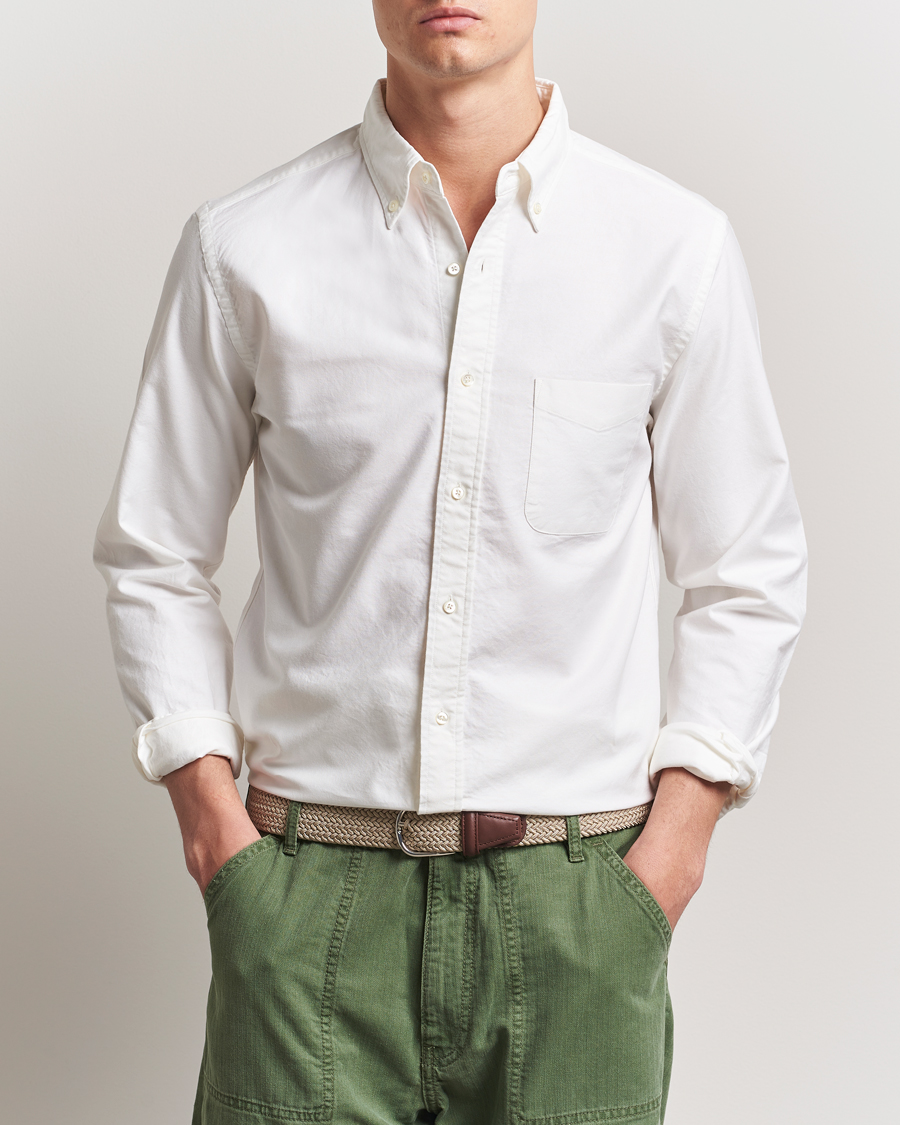 BEAMS PLUS Oxford Button Down Shirt White