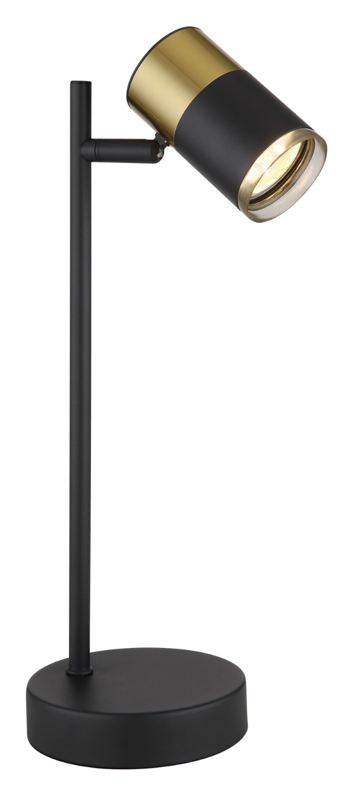 Tischleuchte - schwarz matt - Kupfer matt - 35 cm
