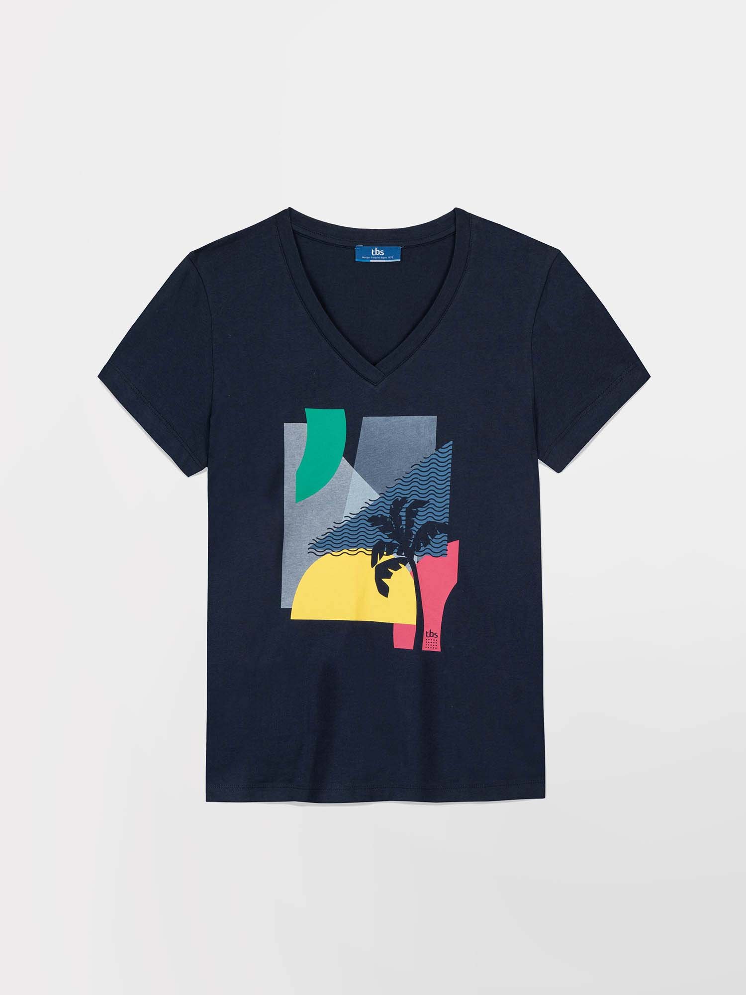Tee Shirt Femme Coton Biologique Motif Marine
